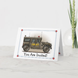 Invitation de partie de Hummer d'équipe de choc