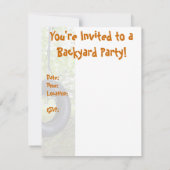 Invitation de partie de jardin (Dos)