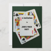 Invitation de partie de jeu de carte (Devant)