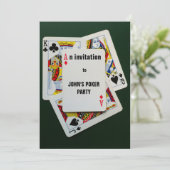 Invitation de partie de jeu de carte (Debout devant)