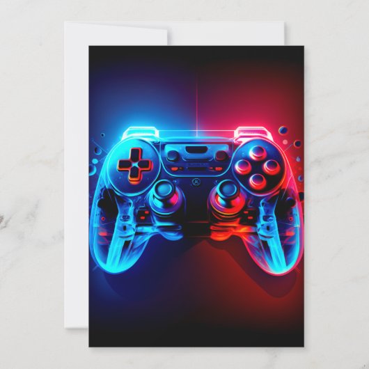 Invitation de partie de jeu vidéo (Dos)