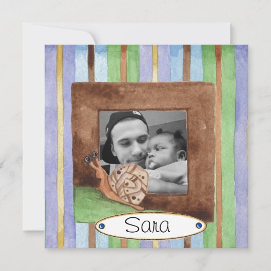 invitation de partie de jour d'adoption (Devant)