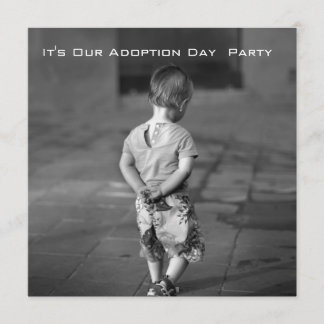 invitation de partie de jour d'adoption