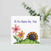 invitation de partie de jour d'adoption (Debout devant)