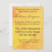 invitation de partie de jour d'adoption (Dos)