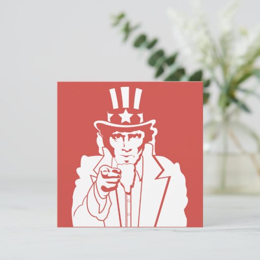 Invitation de partie de Jour de la Déclaration (Debout devant)