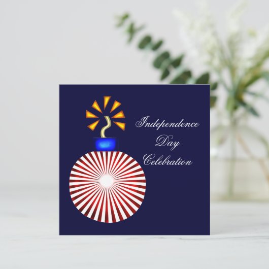 Invitation de partie de Jour de la Déclaration (Debout devant)