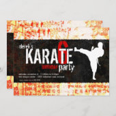 Invitation de partie de karaté (Devant / Derrière)