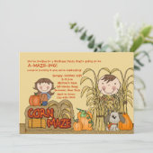 Invitation de partie de labyrinthe de maïs (Debout devant)