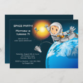 Invitation de partie de l'espace d'Astroboy (Devant / Derrière)