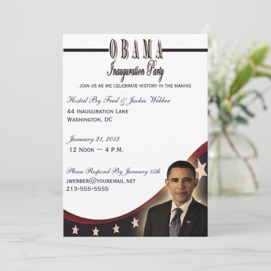 Invitation de partie de l'inauguration 2013 (Debout devant)