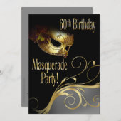 Invitation de partie de mascarade pour Norma (Devant / Derrière)