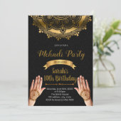 Invitation de partie de Mehndi (Debout devant)