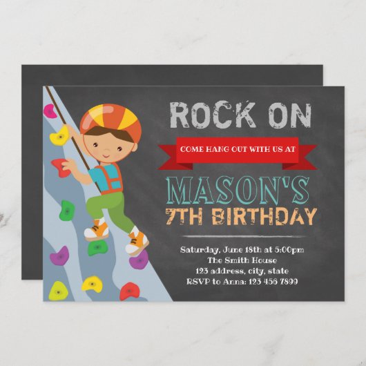 Invitation de partie de montée (Devant / Derrière)