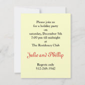 Invitation de partie de musique (Dos)