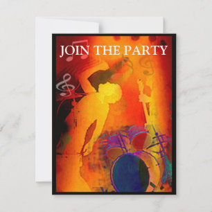Invitation de partie de musique