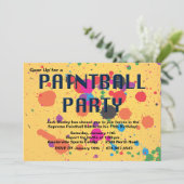 Invitation de partie de Paintball (Debout devant)