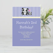 Invitation de partie de panda - pourpre (Debout devant)