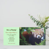 Invitation de partie de panda rouge (Debout devant)