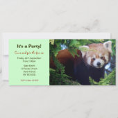 Invitation de partie de panda rouge (Devant)