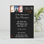 Invitation de partie de Papa-chelor dans la (Debout devant)