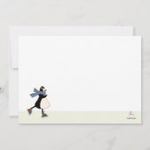 Invitation de partie de patinage de glace (Dos)