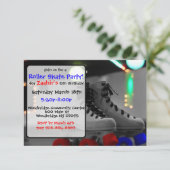 Invitation de partie de patinage de rouleau (Debout devant)