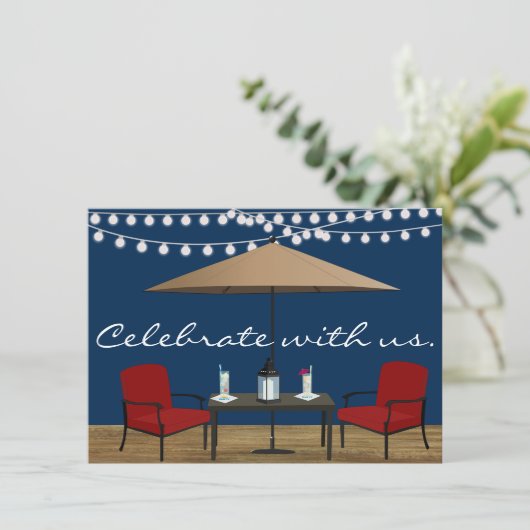 Invitation de partie de patio (Debout devant)