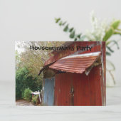 Invitation de partie de pendaison de crémaillère (Debout devant)