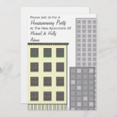 Invitation de partie de pendaison de crémaillère - (Devant / Derrière)