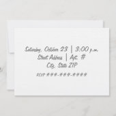 Invitation de partie de pendaison de crémaillère - (Dos)