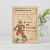 Invitation de partie de pirate (Debout devant)