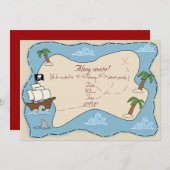 Invitation de partie de pirate (Devant / Derrière)