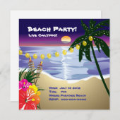 Invitation de partie de plage (Devant / Derrière)