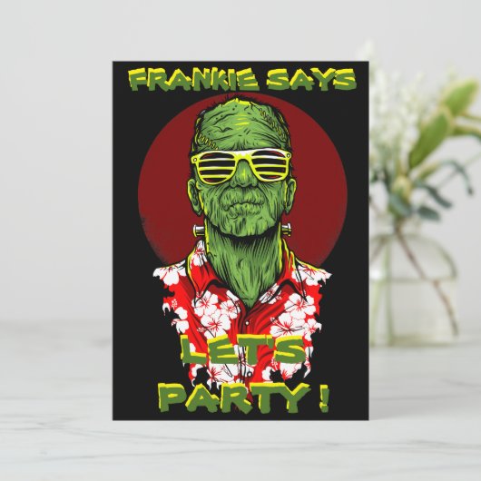 invitation de partie de plage de frankenstein de (Debout devant)