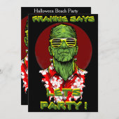 invitation de partie de plage de frankenstein de (Devant / Derrière)