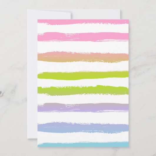 Invitation de partie de plage de licorne et de (Dos)