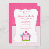 Invitation de partie de princesse Birthday Pretty (Devant / Derrière)