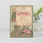 Invitation de partie de princesse et de chevalier (Debout devant)