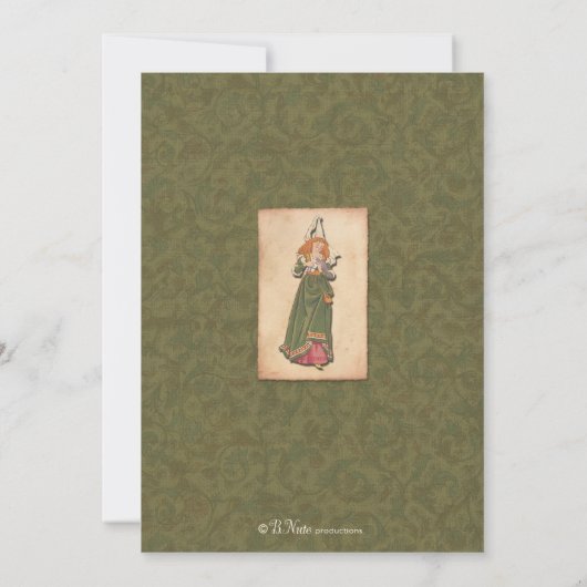 Invitation de partie de princesse et de chevalier (Dos)