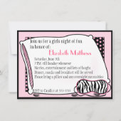 Invitation de partie de pyjama de Bachelorette (Dos)