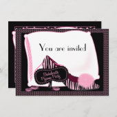 Invitation de partie de pyjama de Bachelorette (Devant / Derrière)