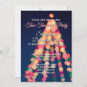 Invitation de partie de règlage d'arbre de Noël de (Devant)