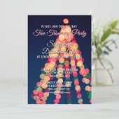 Invitation de partie de règlage d'arbre de Noël de (Debout devant)