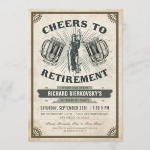 Invitation de partie de retraite d'avocat/juge -