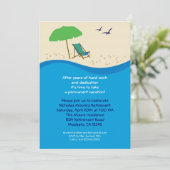 Invitation de partie de retraite de chaise de (Debout devant)