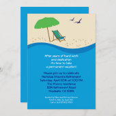 Invitation de partie de retraite de chaise de (Devant / Derrière)