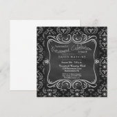 Invitation de partie de retraite de damassé et de (Devant / Derrière)