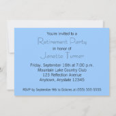 Invitation de partie de retraite de lac mountain (Dos)