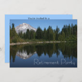 Invitation de partie de retraite de lac mountain (Devant / Derrière)
